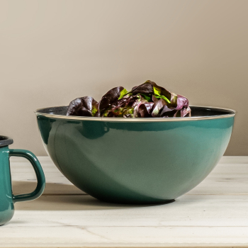 Schüssel mit Edelstahlrand, Design TEAL
