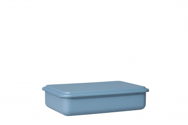 Vorratsbehälter mit Deckel (mittel, niedrig), heidelbeerblau