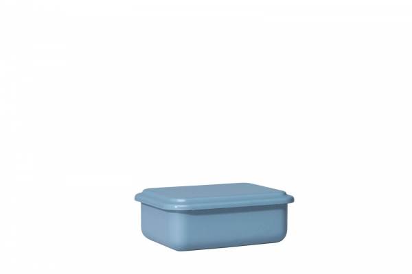 Vorratsbehälter mit Deckel (klein, niedrig), heidelbeerblau