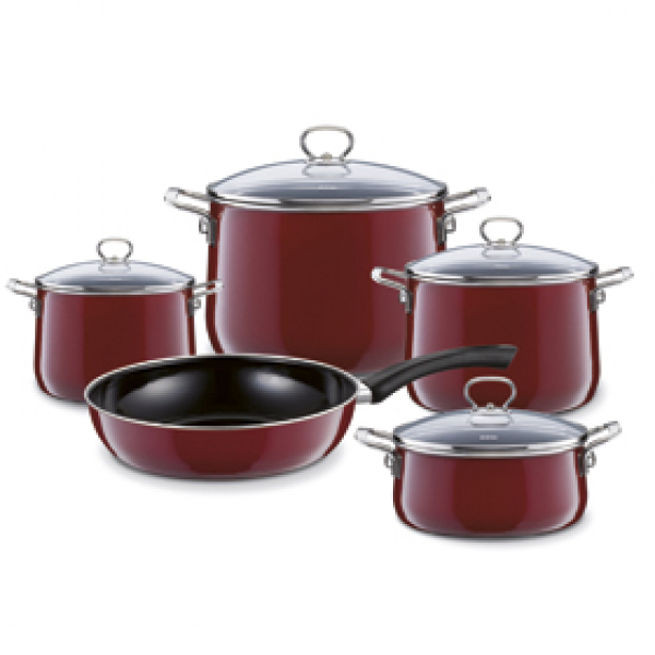 Geschirr-Set 5-tlg., Design Rosso Top 3000 extra stark