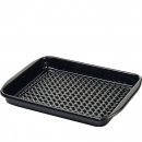 Grilltasse eckig, Boden gelöchert
